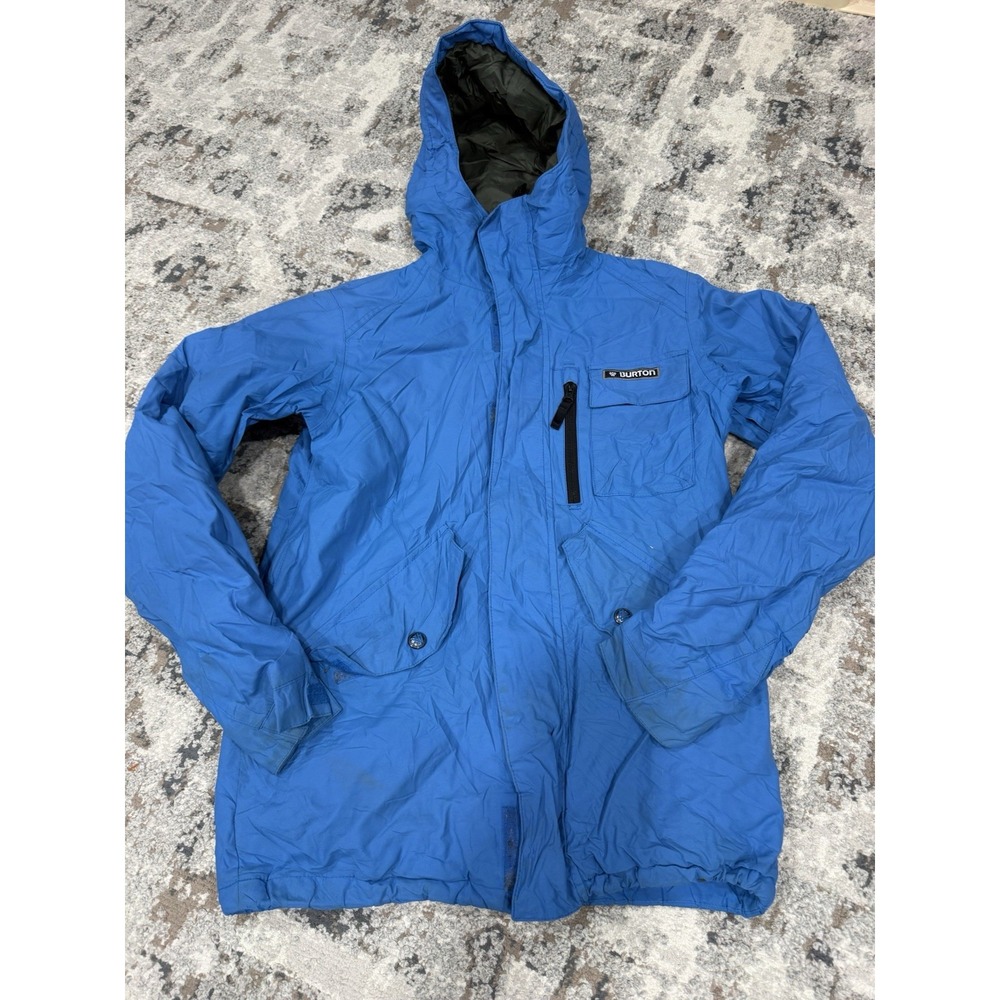 Women's Burton The White Collection DryRide Blue Ski Snowboard‎ Jacket Size XXS